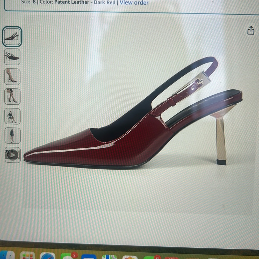 BRAND NEW NEVER WORN - CLOSED TOE RED KITTEN HEELS SQUARE TOE HEELS FOR WOMEN